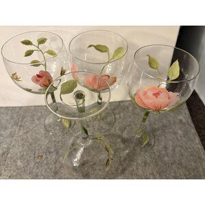 Set of 4 Garden Rose 4 Stages of Bloom By Block Balloon 8.5"  # 3338